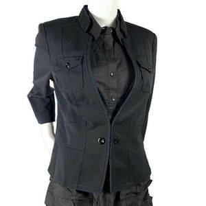 White Black Women’s Blazer Size 14